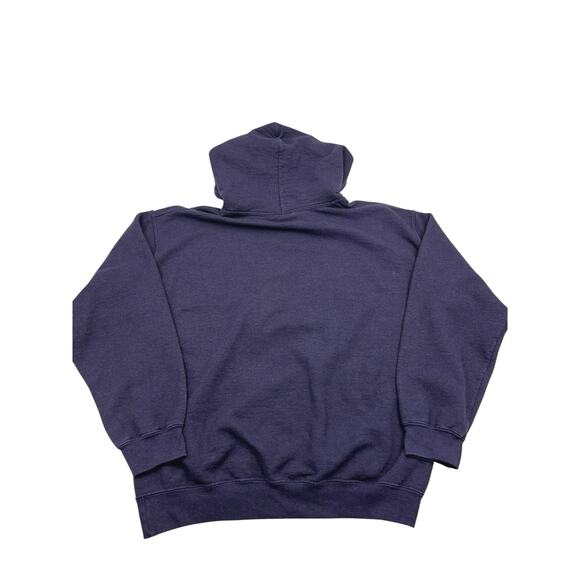 Golden Nugget Casino Mens Navy Cotton Blend Fringe Embroidered Logo Hoodie Sz M - Picture 4 of 11